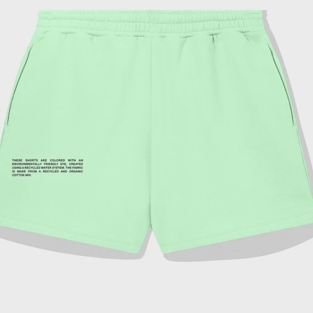 Pangaia lightweight recycled cotton shorts Matcha